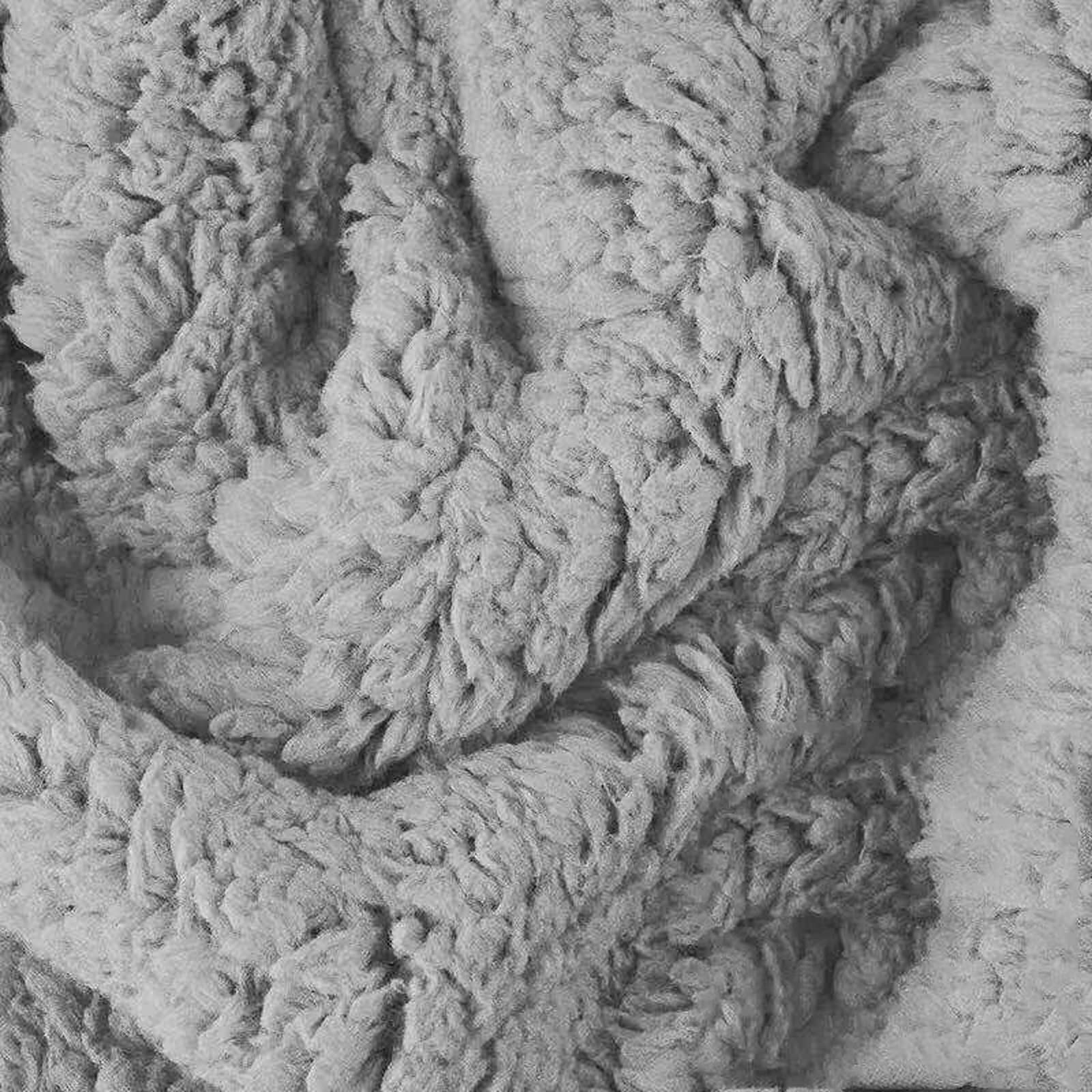Generic Tkanina,Tkanina Do Szycia Pluszowa Tkanina Anty-Poduszkowa Do Szycia Rzucić Koc Poncho Poduszka/Szary 10M/W160Cm