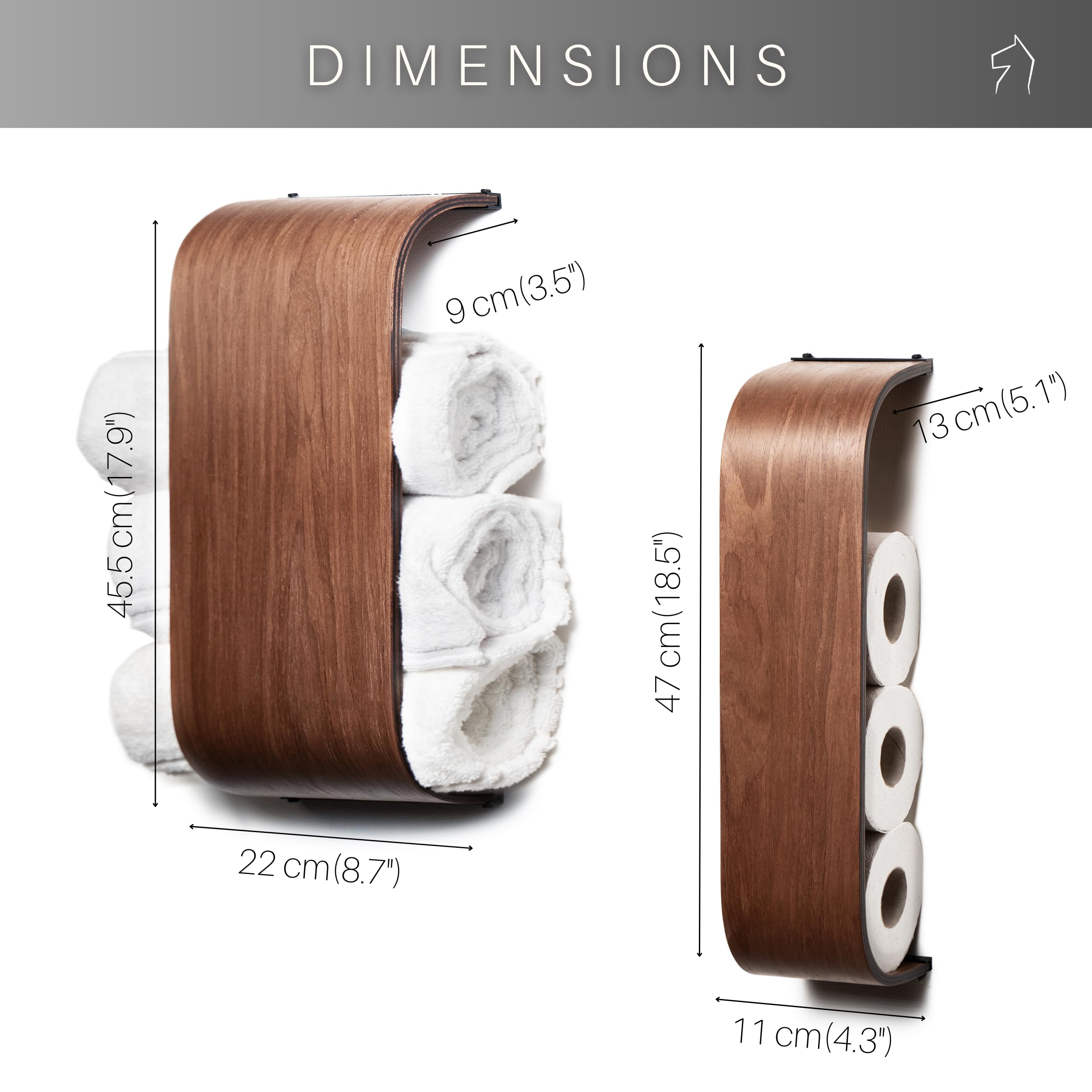 Porte-rouleau De Papier Toilette Avec étagère, Support De Papier Toilette En Bois De Noyer, étagère Flottante Pour Papier Toilette De Rechange, Support Unique Pour Salle De Bain, Chêne Mural