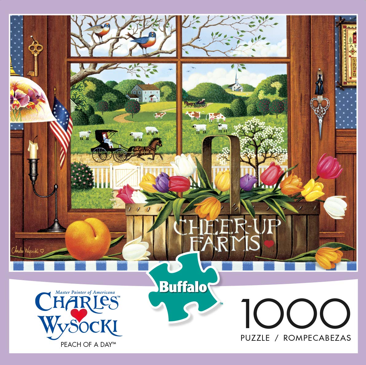 Amazon.com: Buffalo Games - Charles Wysocki - Peach of a Day