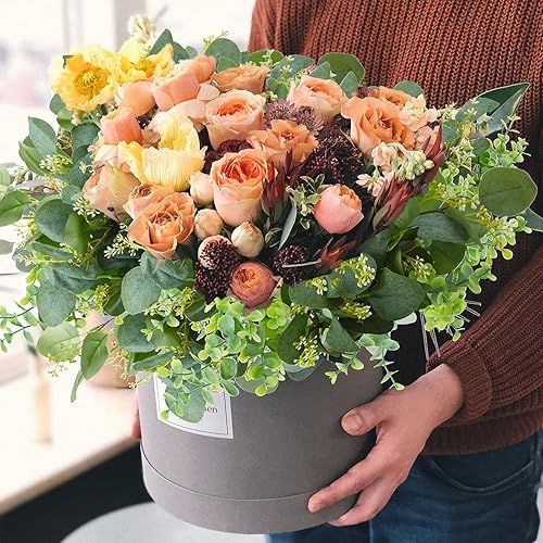 Miniatura 4 de Yunsailing 100 Pcs Faux Eucalyptus Stems with White Seeds Artificial Eucalyptus Leaves Greenery Decor Fake Leaf Branches for Wedding Bouquets