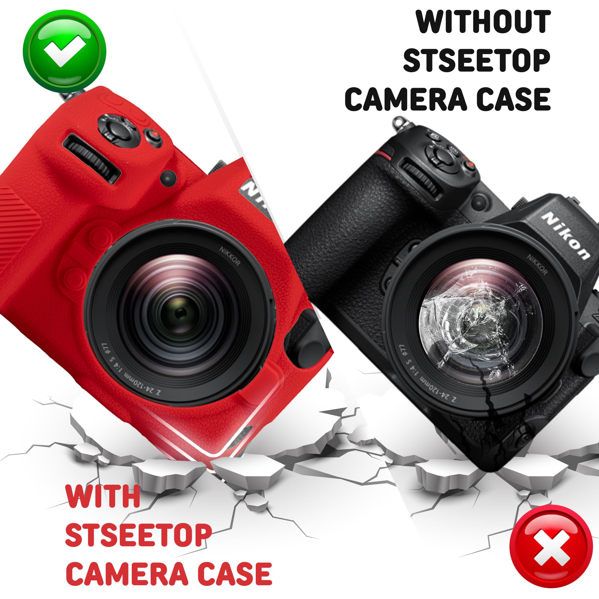 Amazon.co.jp: STSEETOP Nikon Z8 ケース シリコンゴム保護カメラ