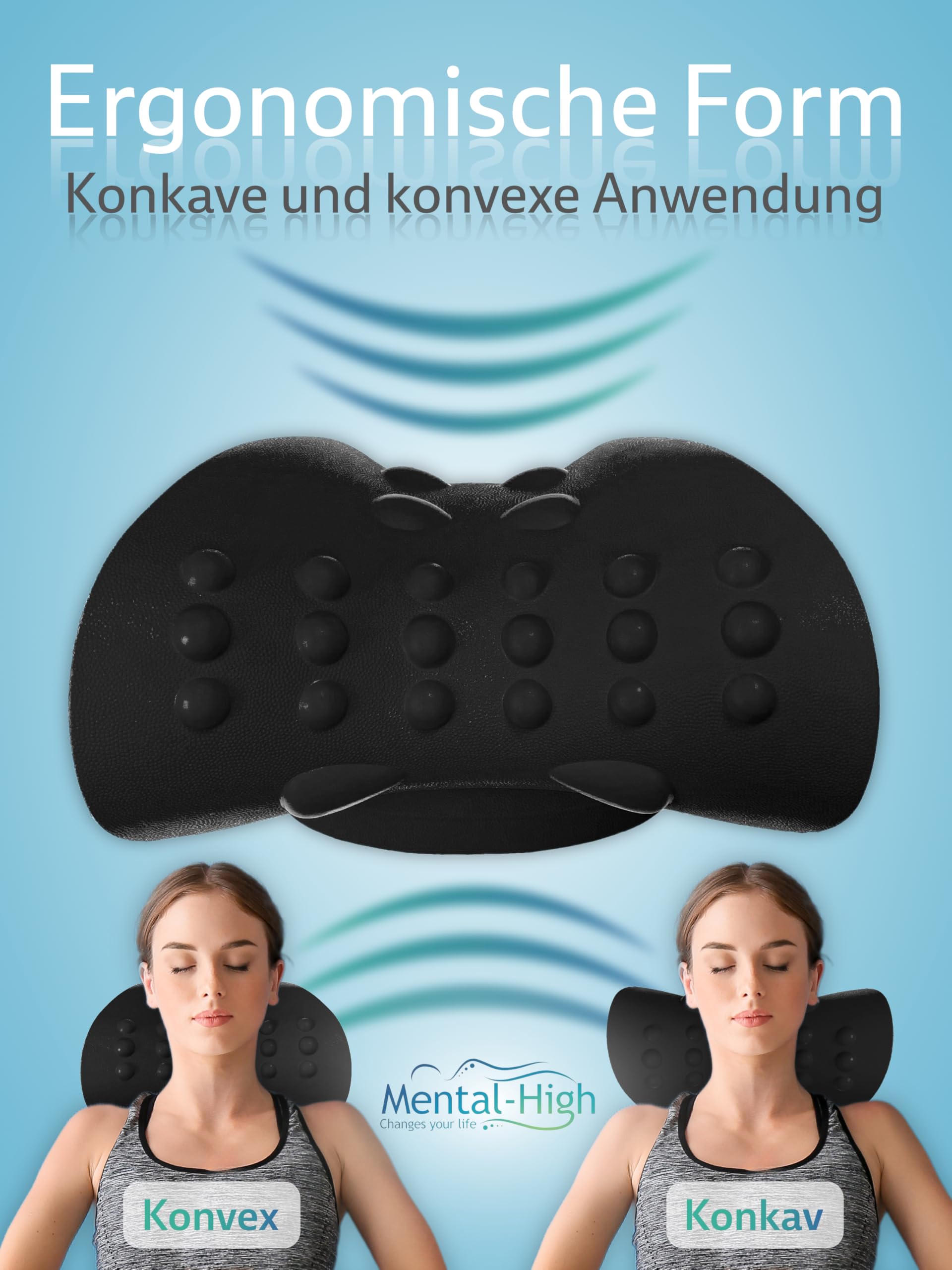 Estensore cervicale – Dispositivo ortopedico per l'allenamento cervicale per la correzione della postura e alleviamento del dolore – Supporto cervicale ergonomico per il rilassamento e