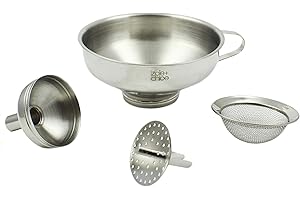 Zoie + Chloe 3-in-1 Funnel Strainer: The Ultimate Kitchen Filtration Solution