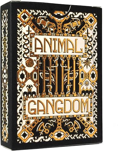 Cartas de lujo personalizadas de gangdom animal | Baraja de 54 cartas | Tarjetas Vostok