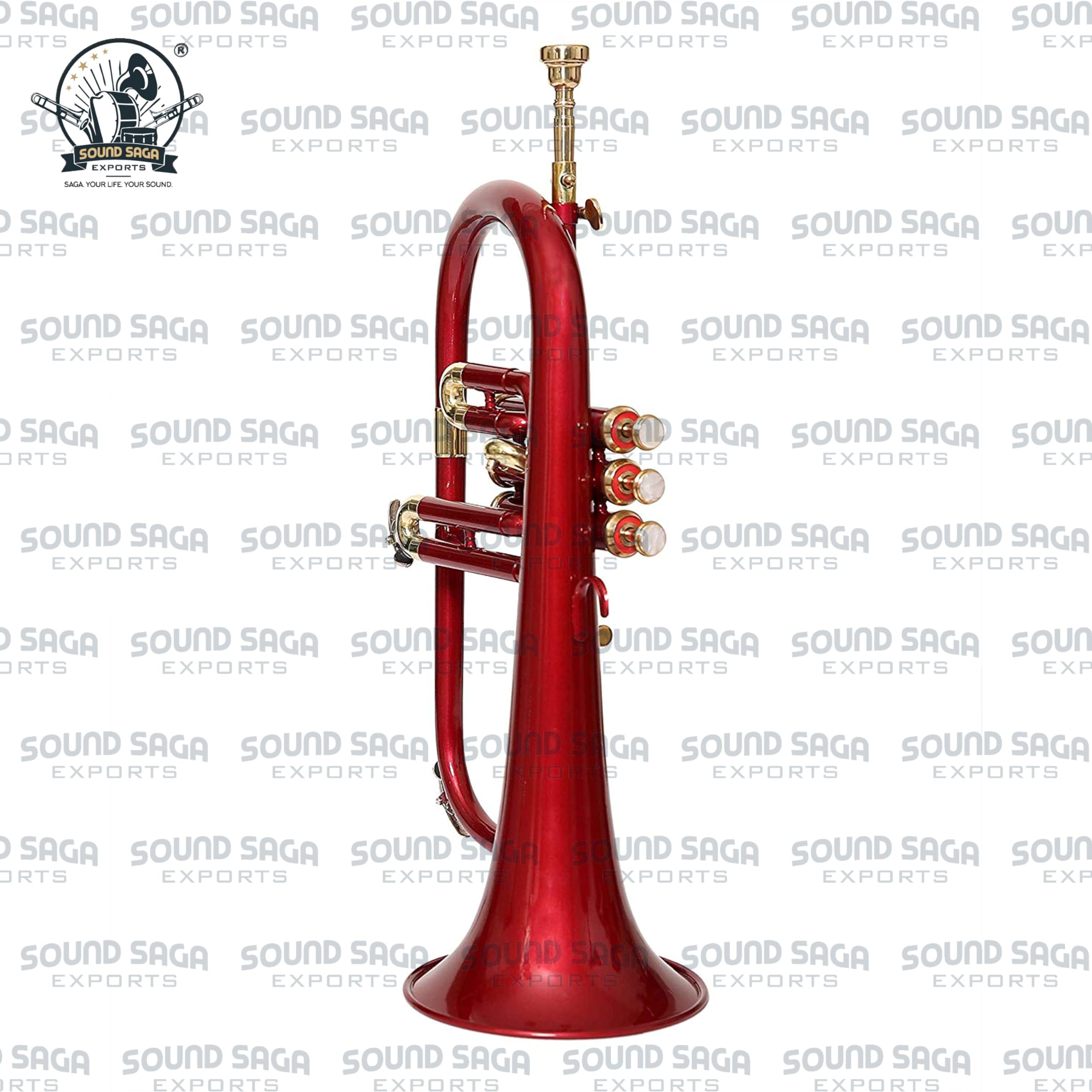 Bb - Bocina de latón de 3 válvulas | Acabado de latón de precisión | Bocina de latón para estudiantes e intermedios para banda escolar, conjunto de jazz, orquesta y concierto | Boquilla y funda rígida