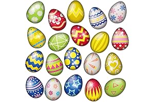 20 Pieces Happy Easter Eggs Reflective Magnet Decoration Set