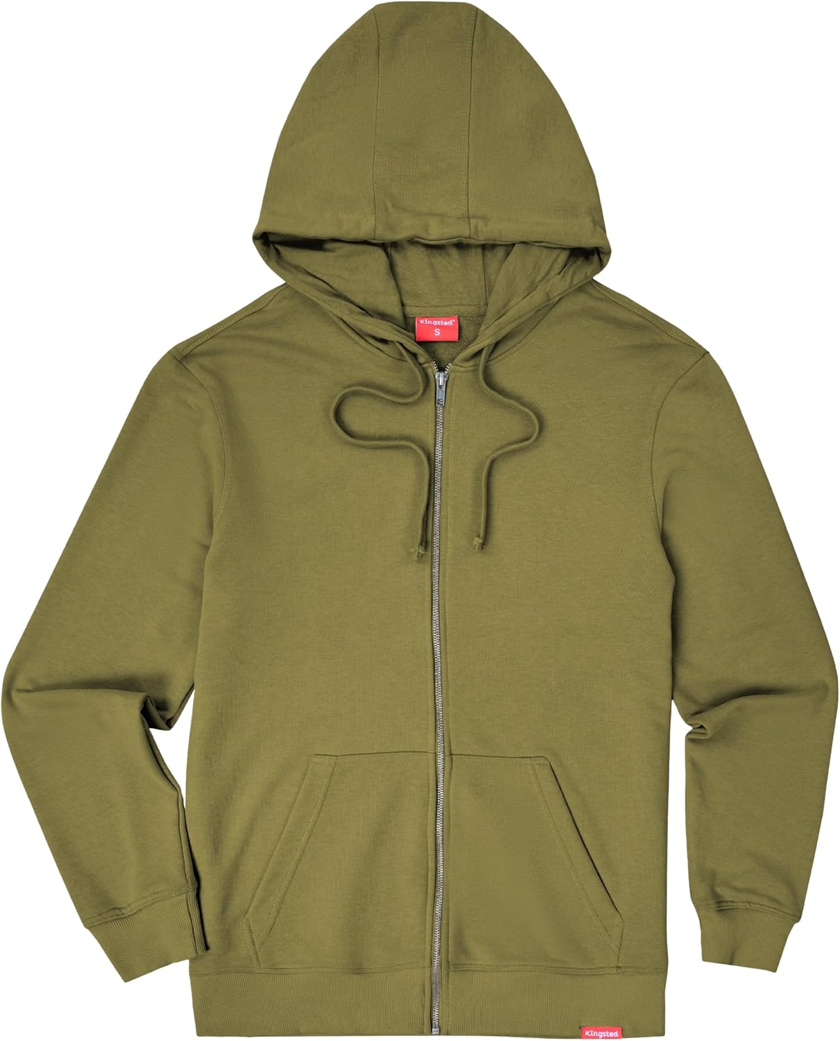 Kingsted Zip Up Hoodie for Men – Super Soft Lightweight Sweatshirt – Premium Terry Fabric – Classic Everyday Comfort Fit