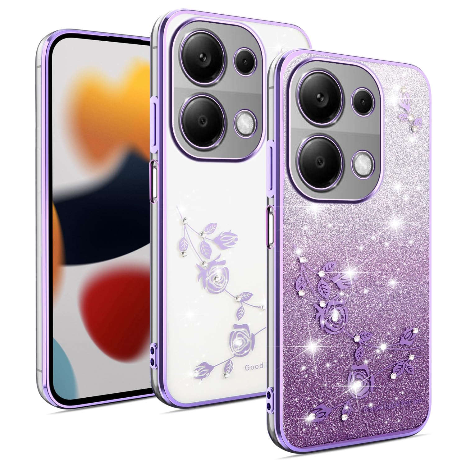 Transparente Handyhülle Für Xiaomi Redmi Note 13 Pro 4G / Poco M6 Pro – Mit Lens Protector