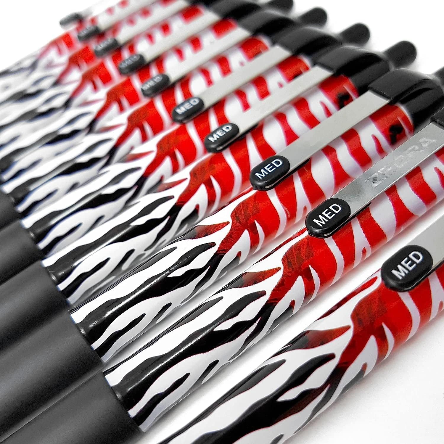 Zebra Z-Grip Smooth - Retractable Ballpoint Pen - Economy Pack of 20 - Red Ember Funky Flame, Multicolor, 20 count (Pack of 1) - Image 2