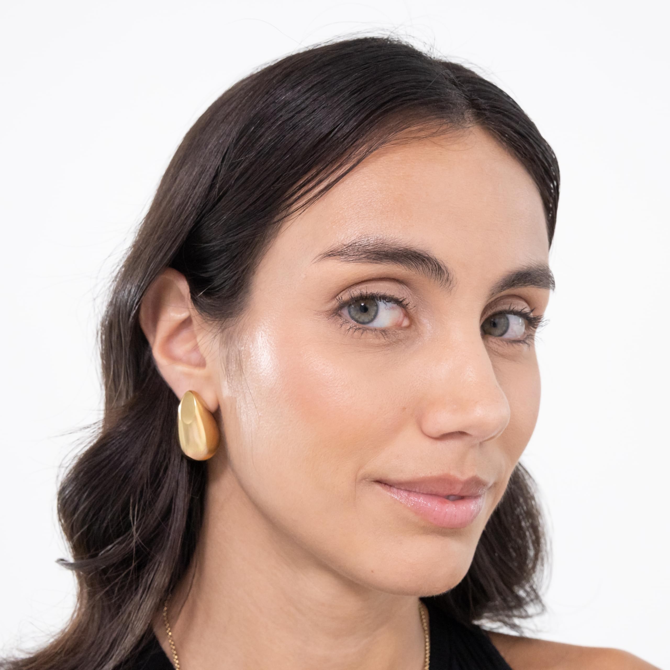 BOSS Jewelry Orecchini Pendenti da Donna Collezione SELENA STATEMENT in Acciaio Inossidabile con placcatura ionica Oro Giallo - 1580824