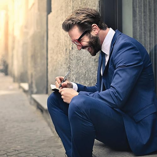 Miniatura 3 de Pilot Precise V7 RT - Bolígrafos de tinta líquida recargables y retráctiles, punta fina (0.028 in), azul, paquete de 6