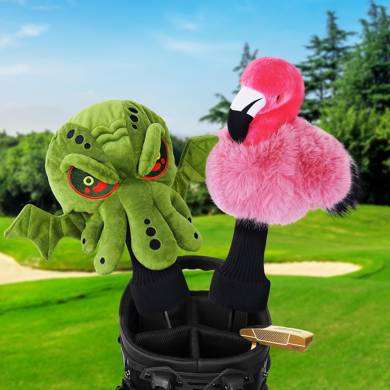 mytag Octopus Animal Driver Headcover Plush, Funny Golf Club Head Covers Christmas Golf Gift for Men Women