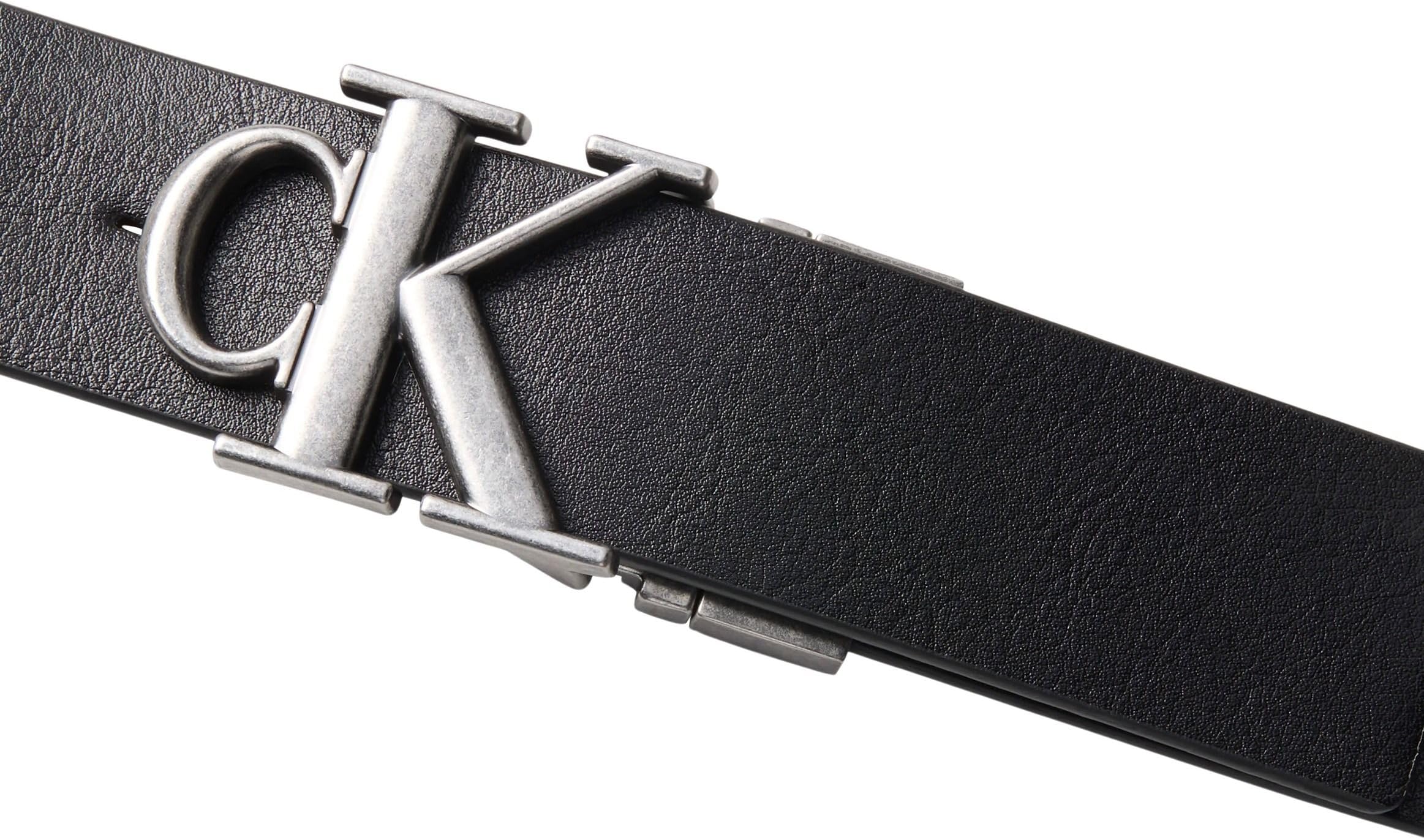 Calvin Klein Ck Buckle Tumbled 35mm Adj/Rev Lv04d7049g Cinture Unisex - Adulto (Pacco da 1)