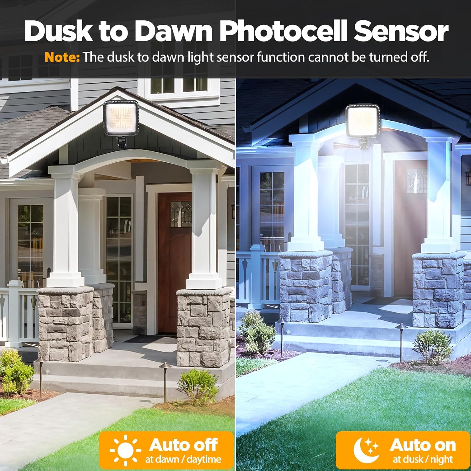 200W Dusk to Dawn Outdoor Lighting with 150° Adjustable, 23000LM Outdoor Flood Lights, 6500K Garage Lights, IP66 Waterproof LED Barn Lights Outdoor for Street Yard Shop