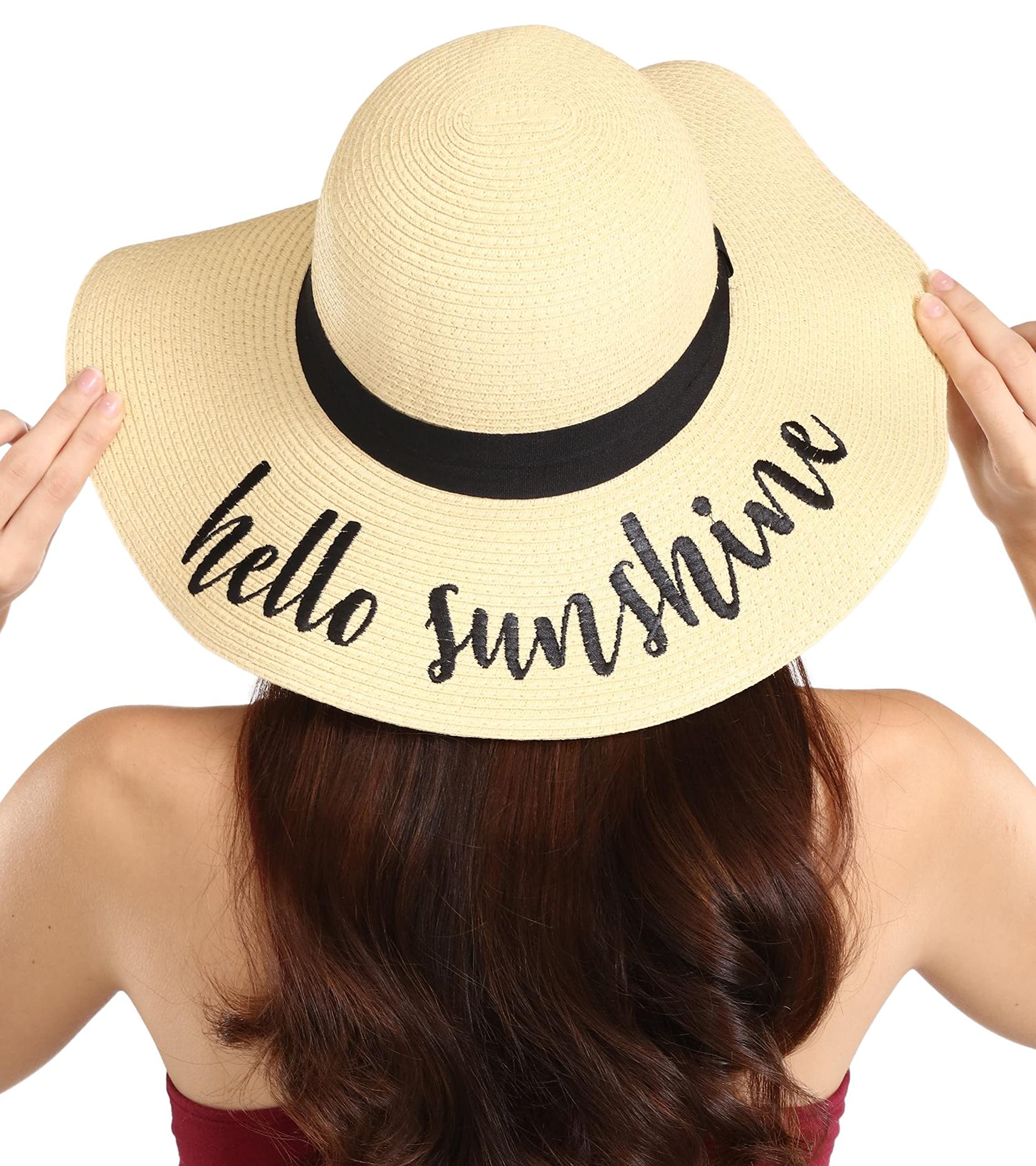 Brook + BayEmbroidered Summer Hats for Bachelorette Party - Floppy Sun Hats for Bridal Shower - Women Beach & Vacation Hat