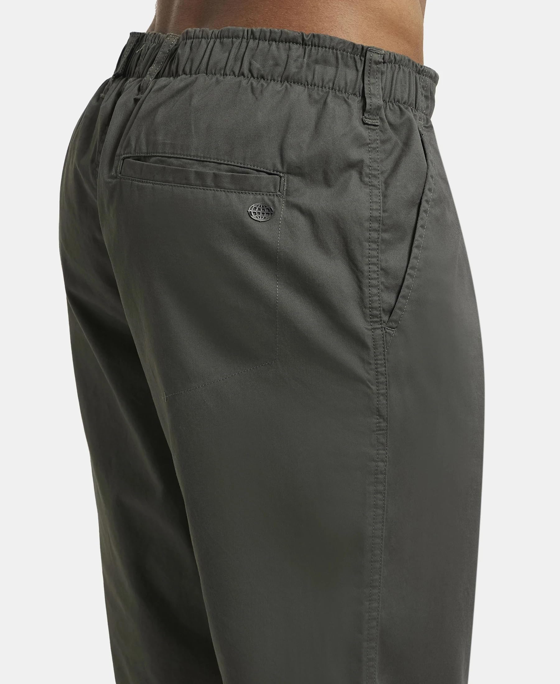 Jockey Men's Straight Fit Shorts (1203_Forest Green_X-Large) 3