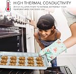 Poêles en aluminium Feuille de biscuits Poêle (15 Emballage) Étagères jetables en aluminium - Feuilles de cuisson antiadhésives réutilisables et durables – 16 1 cm x 11 1 cm