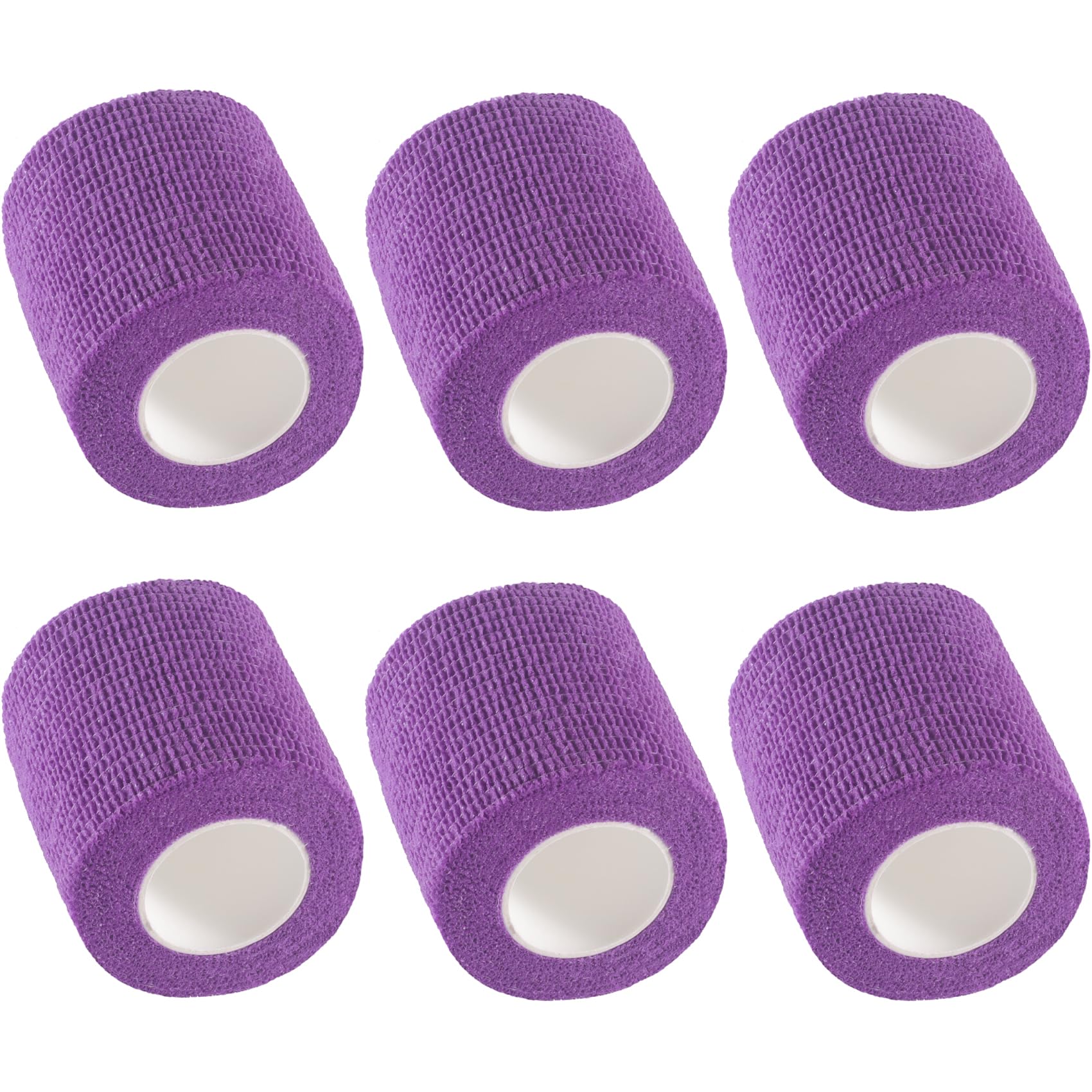 6 Pack Sport Elastic Bandage 2 Inch x 5 yd Purple Color