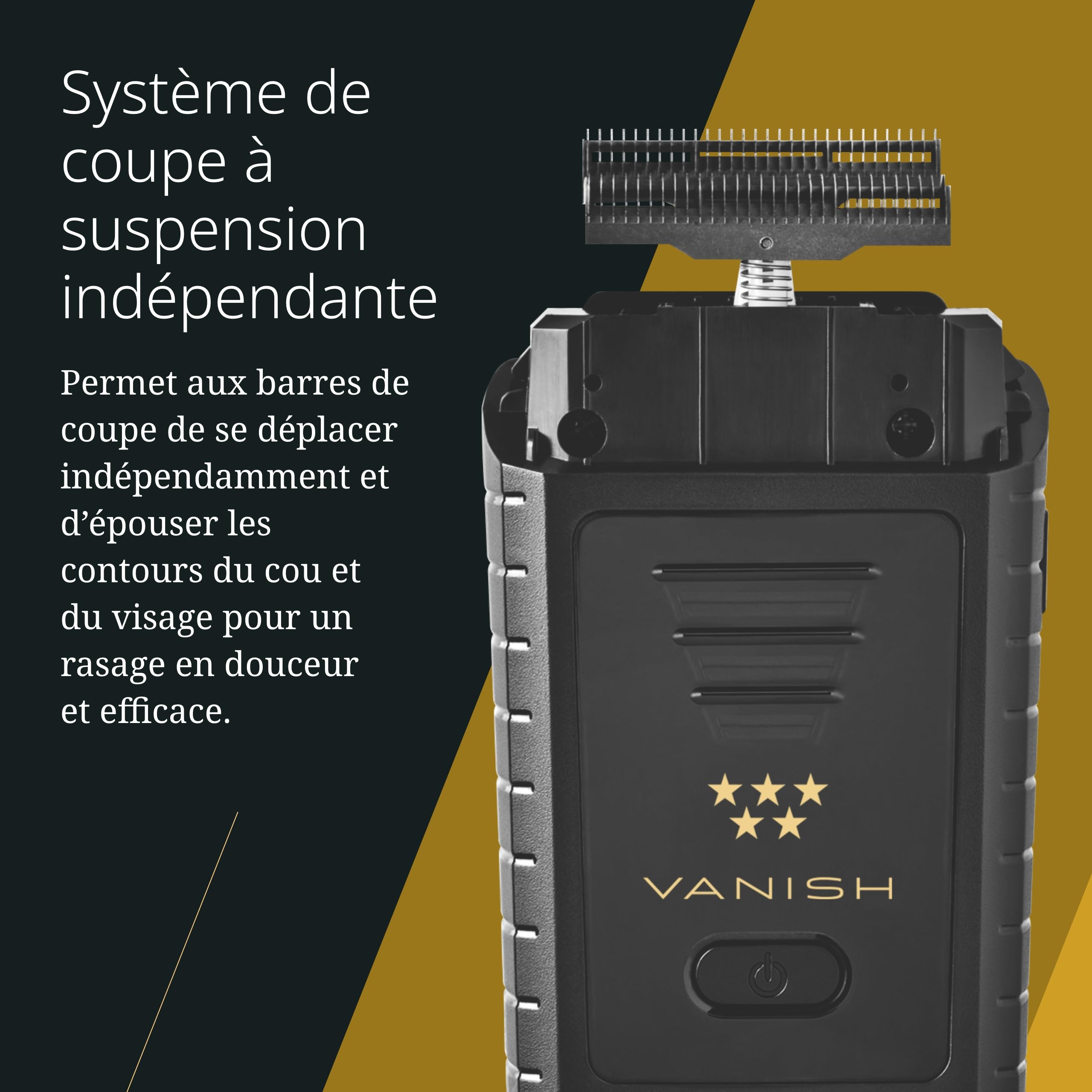 Wahl Vanish - Outil de finition - Rasoir pour un rasage doux et une finition propre