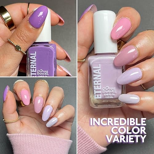Miniatura 9 de Eternal Juego de esmaltes de uñas con purpurina para mujer (CHEERS)  Juego de esmalte de uñas dorado para niñas  Kit de esmalte de uñas de larga