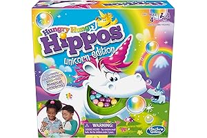 Hungry Hippos Unicorn Edition: Enchanted Birthday Gift for 4 Year Old Girls