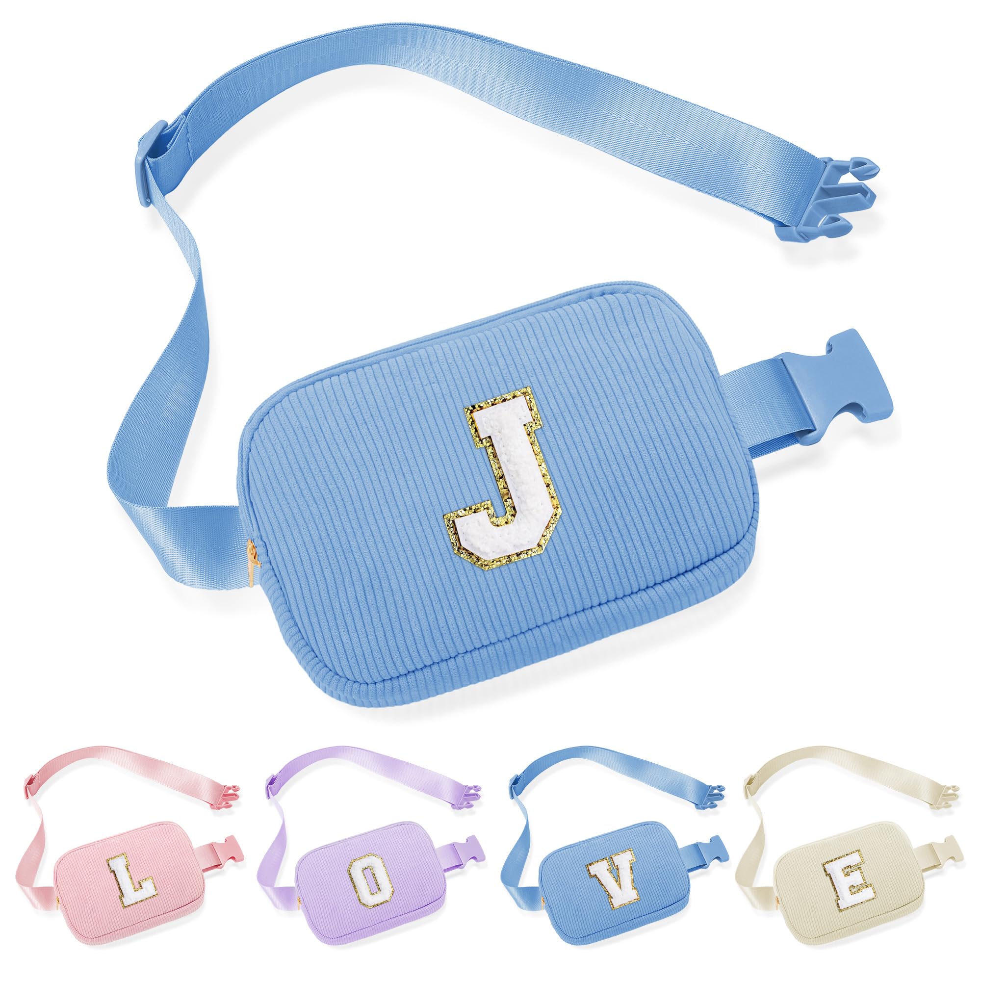 YOOLIFE Gifts for Girls Teen Girls - Birthday Gifts for 5 6 7 8 9 10 11 12 13 Year Old Girl Birthday Gift Daughter Sister Blue Initial Small Crossbody