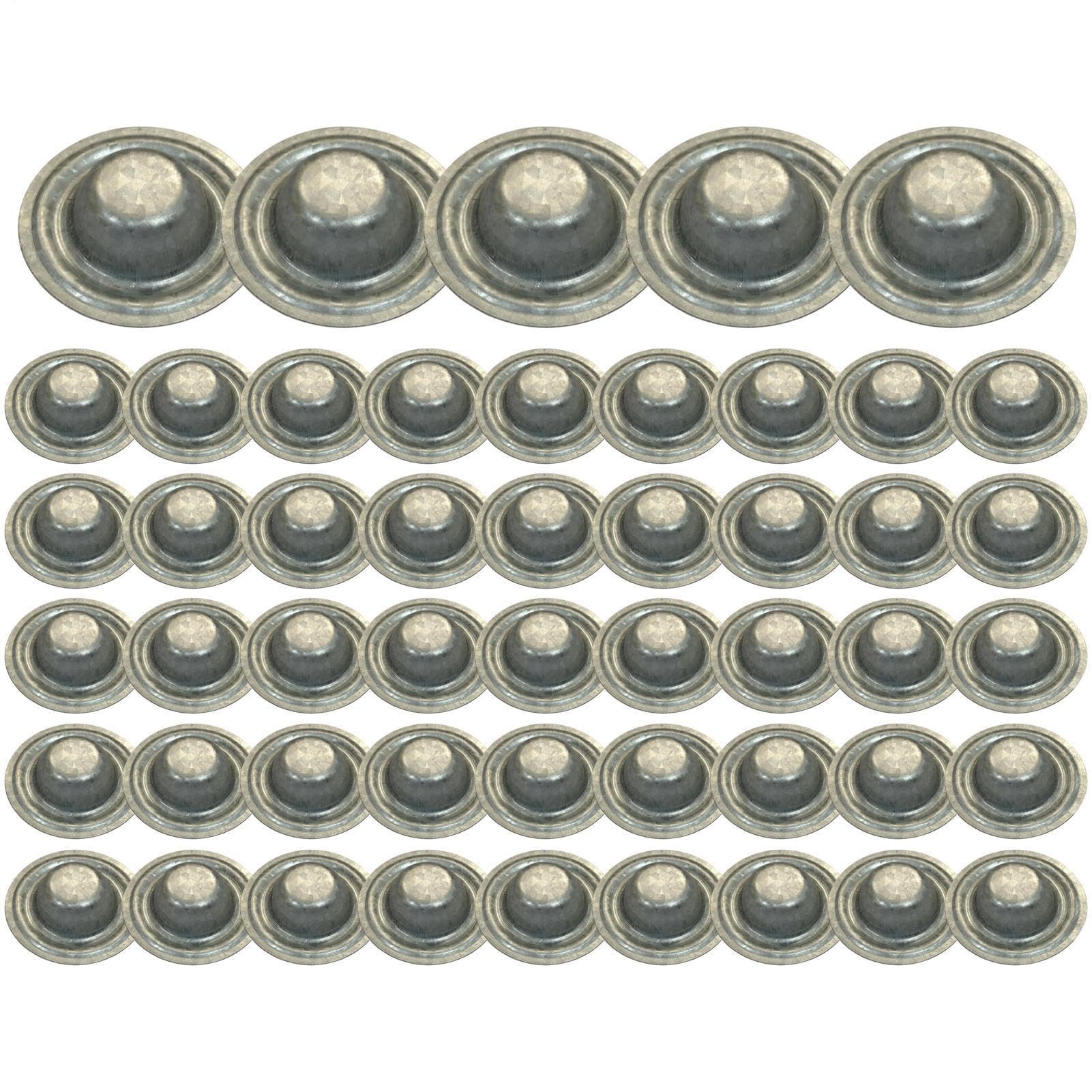 Metálicas para Tornillos de Techo | 50 Piezas Ferretería Techos | Tapón Impermeable para Tornillos de Techado | Para Techador Manitas Agricultor Garaje Cochera Cobertizo Taller Valla Jardín