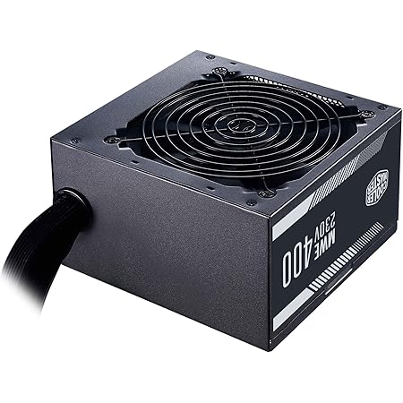 Cooler Master MWE 400 White 230V - V2 Power Supply Unit, UK Plug - 80 PLUS 230V EU Certified, Quiet 120 HDB Fan, DC-to-DC + LLC Circuit with Single +12V Rail - 3 Year Warranty