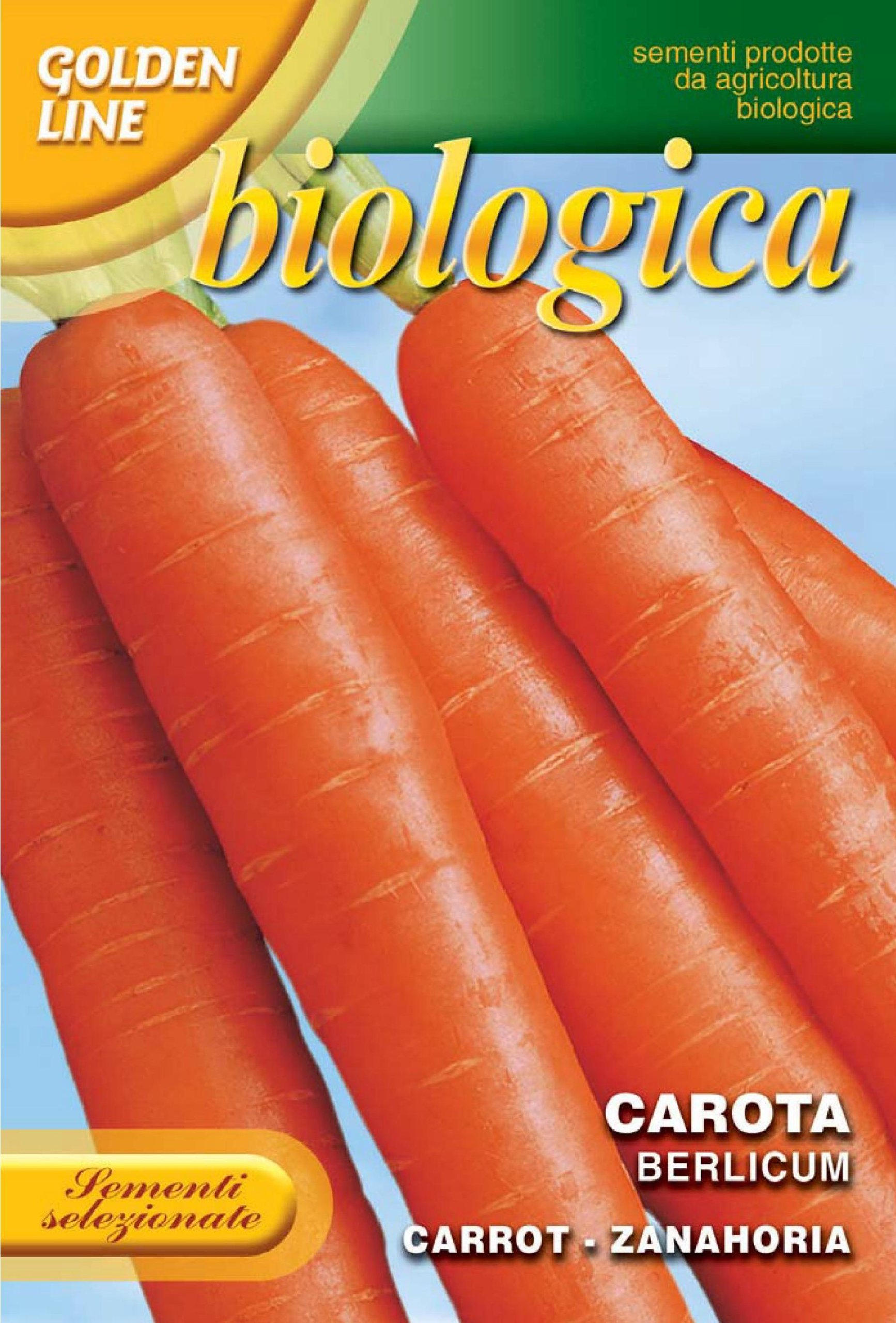 Franchi Seeds of Italy "Organic Range Carrot Berlicum" Seeds
