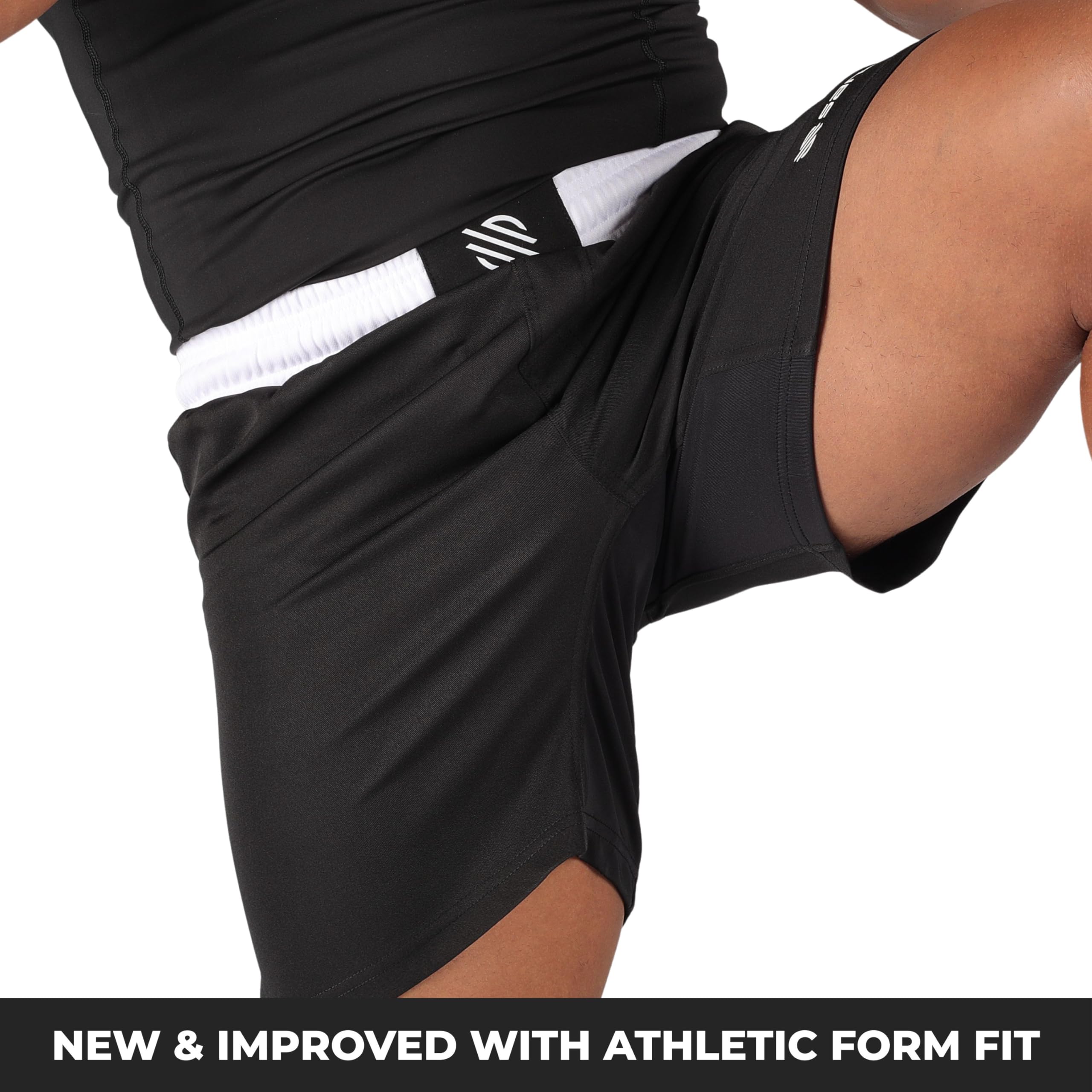 Sanabul Essential MMA Shorts für Herren, Boxen, No Gi, Jiu, Jitsu, Grappling, BJJ Shorts