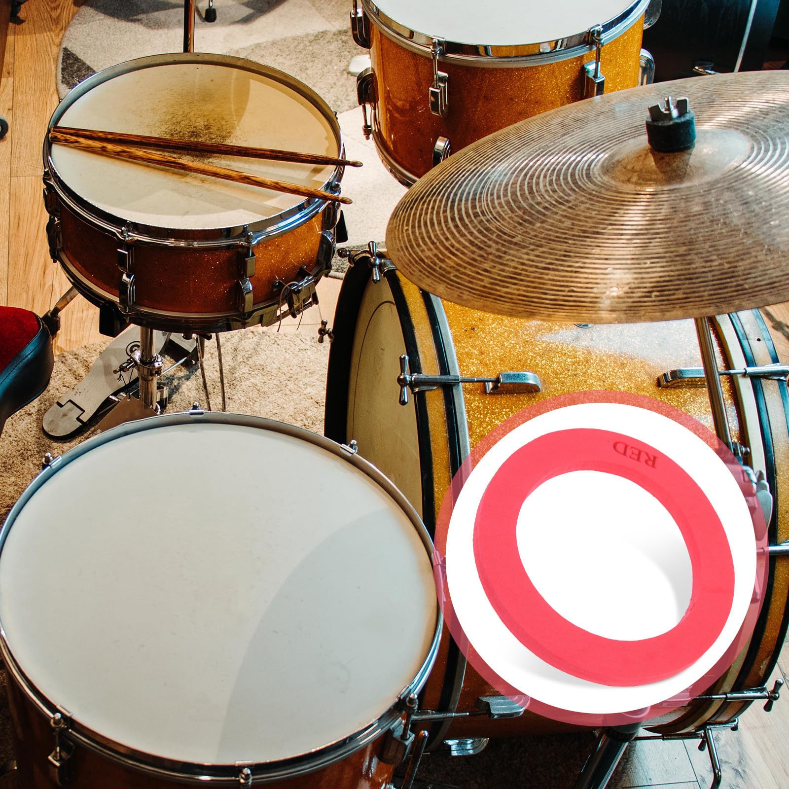 ifundom 5stücke Bassdrum Verstärker Pad Selbstklebendes Drum Woofer Pad Für Percussion Instrumente Professioneller Trommellautsprecher Zur Bassverstärkung Robustes Material Für