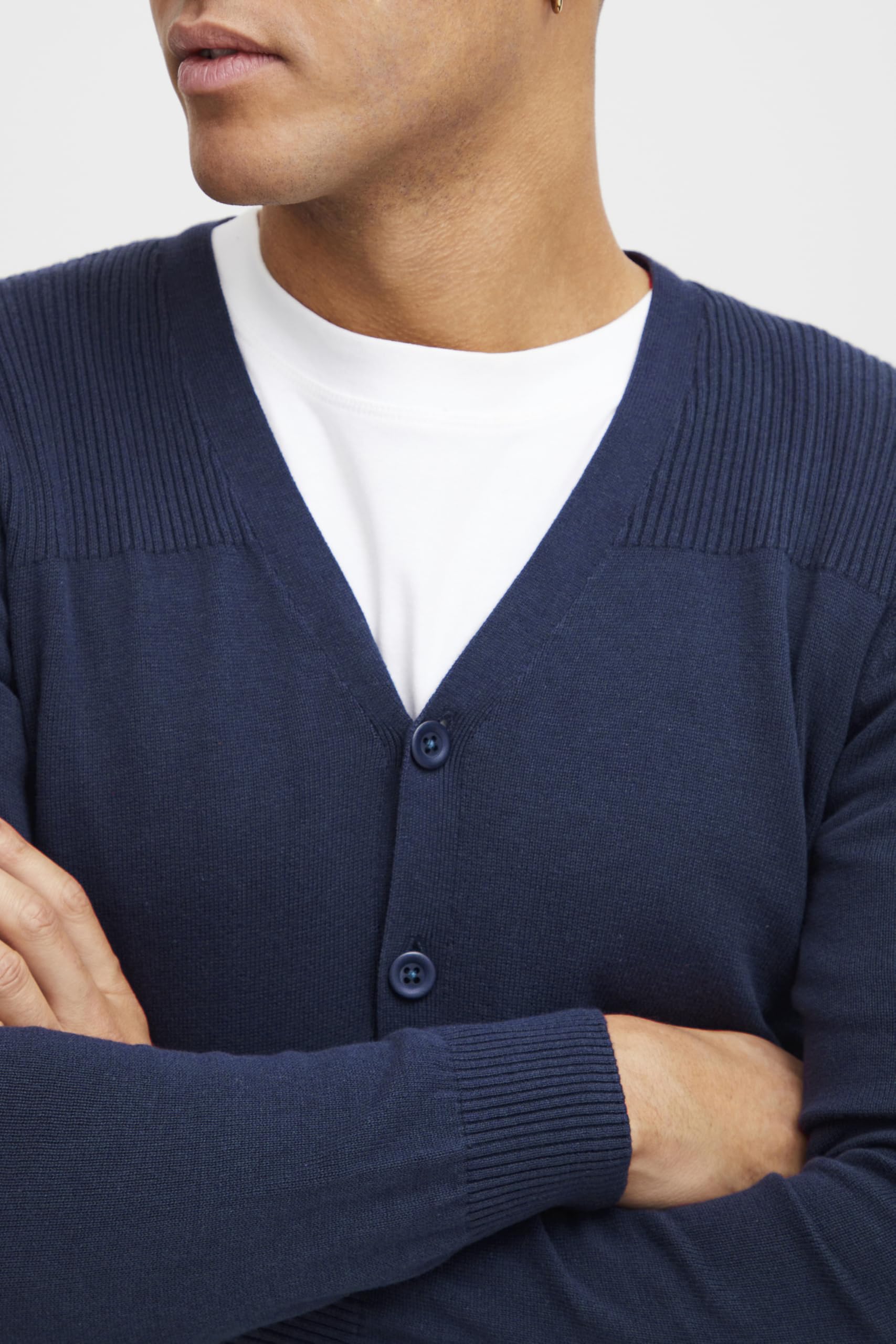Blend BHCaden Herren Strickjacke Cardigan Feinstrick