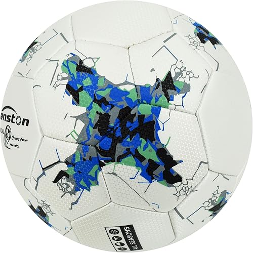 Miniatura 8 de Senston Balón de fútbol tamaño 5, peso oficial del partido, jugadores de fútbol jóvenes y adultos, bomba de aire incluida