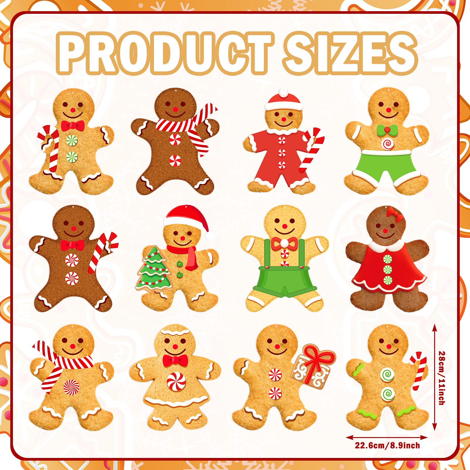 Snapklik.com : Barydat 12 Pcs Large Outdoor Christmas Ornaments ...