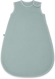 emma & noah Merinowolle Baby Schlafsack 1.0 TOG, Ganzjahres Schlafsack für den Frühling, Sommer und Herbst, 100% Wolle, Strampelsack für Neugeborene