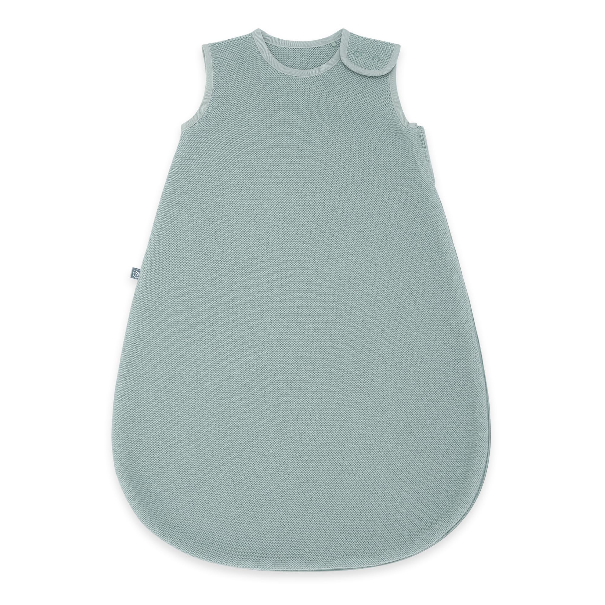 emma & noah Merinowolle Baby Schlafsack 1.0 TOG, Ganzjahres Schlafsack für den Frühling, Sommer und Herbst, 100% Wolle, Strampelsack für Neugeborene (Essential Mint, 50)