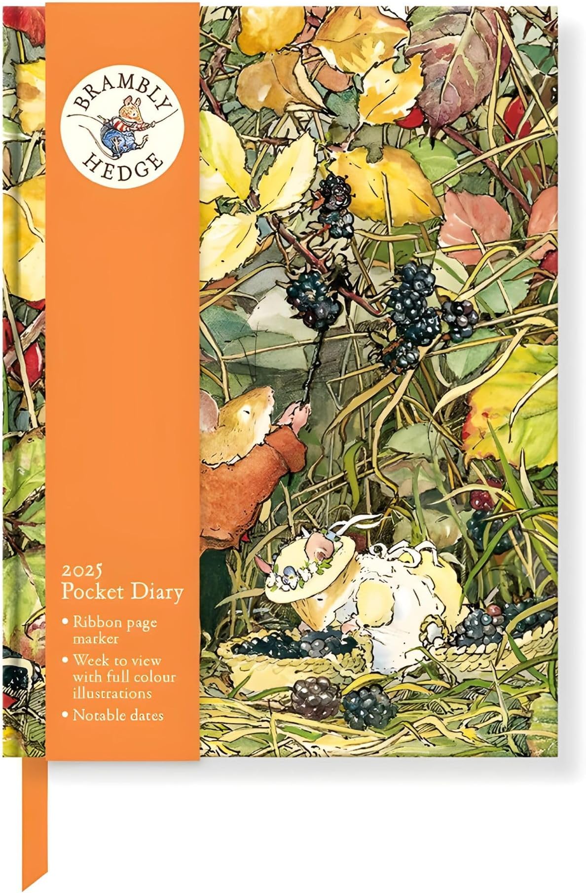 2025 A6 Pocket Diary - Week to View - V&A Museum - Brambly Hedge Designs - Jill Barklem Illustrations