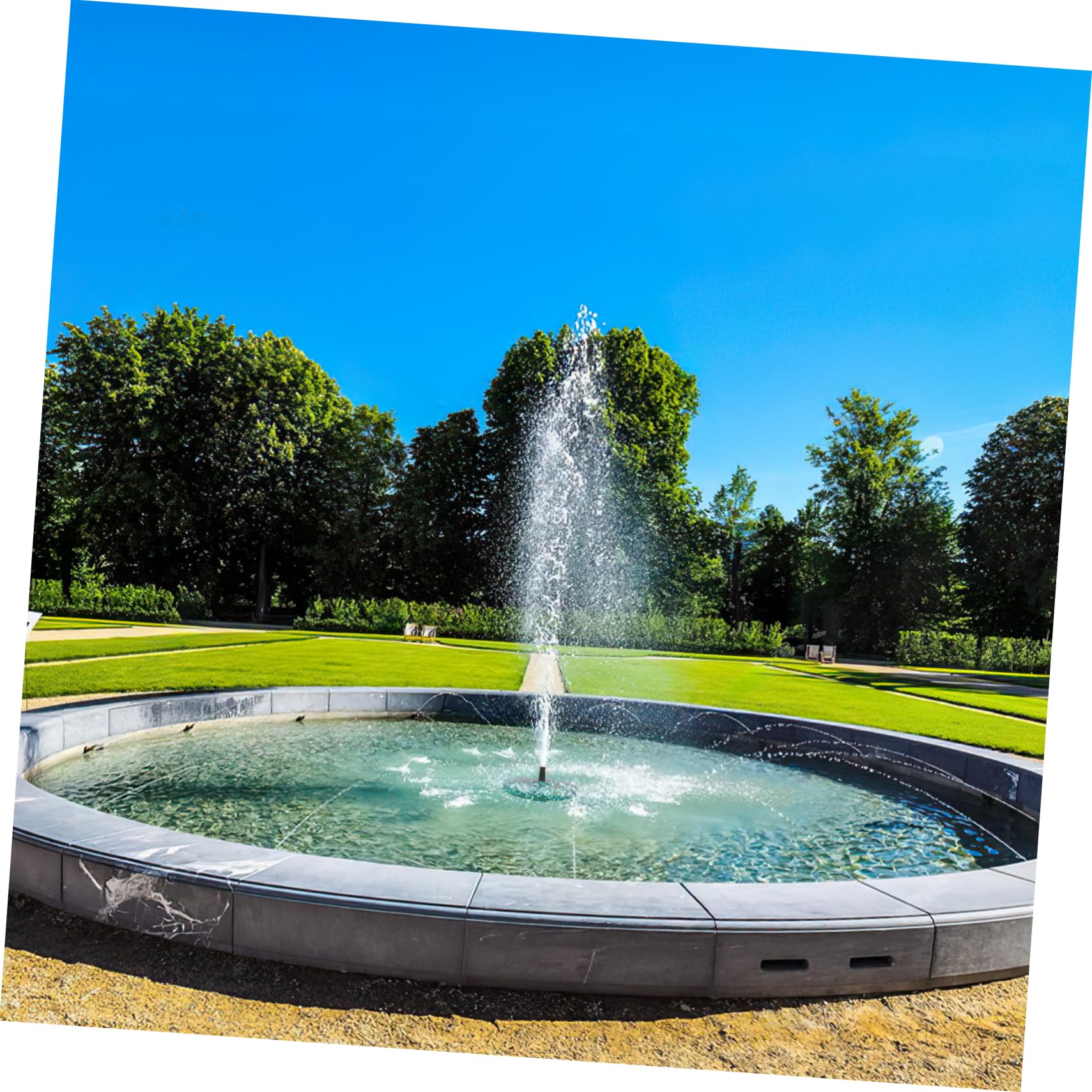 SUPVOX Pompa per Fontana Solare Fontana Solare per Piscina per Giardino Design Galleggiante senza Fili Facile Installazione Utilizzo Esterno Elemento Decorativo