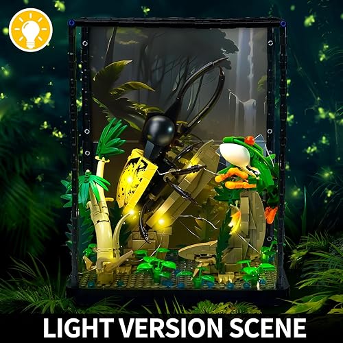 Miniatura 4 de BNG Colección botánica de insectos para adultos, animales, selva tropical, jardín, ideas de luz LED, juguetes regalos para niños y niñas 8-14 (889
