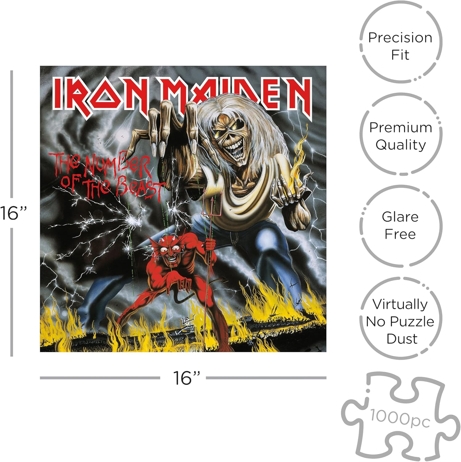 Iron Maiden Number of The Beast (1000 Piece Jigsaw Puzzle)