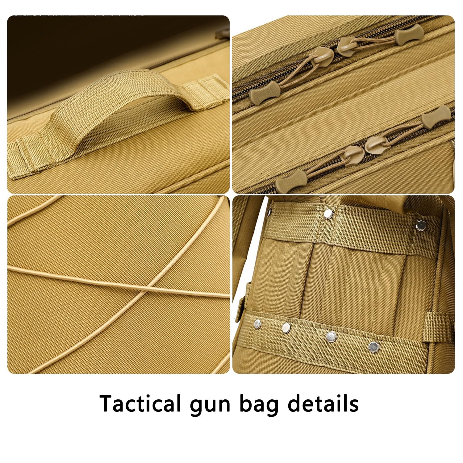 Bolsa Táctica De Escopeta 39" 47" Bolsa Larga para Escopeta Bolsa para Doble Rifle, Bolsa De Pistola Larga Táctica con Correa para El Hombro Ajustable para Armas Airsoft