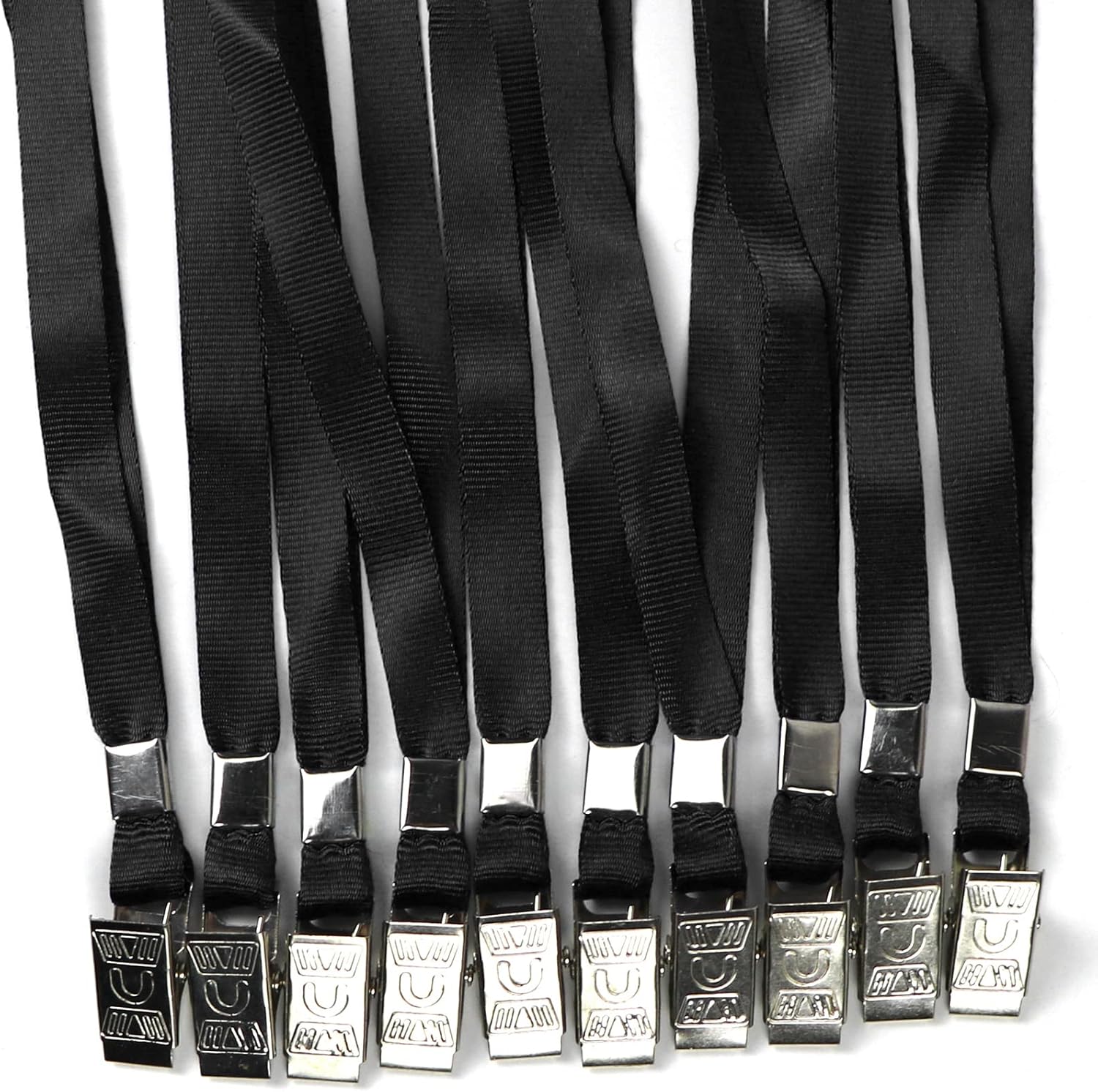 Bird Fiy 50 Pcs Nylon Cord Lanyard Bulldog Clip Deluxe Neck Lanyard for Id Cards/badges - Image 5