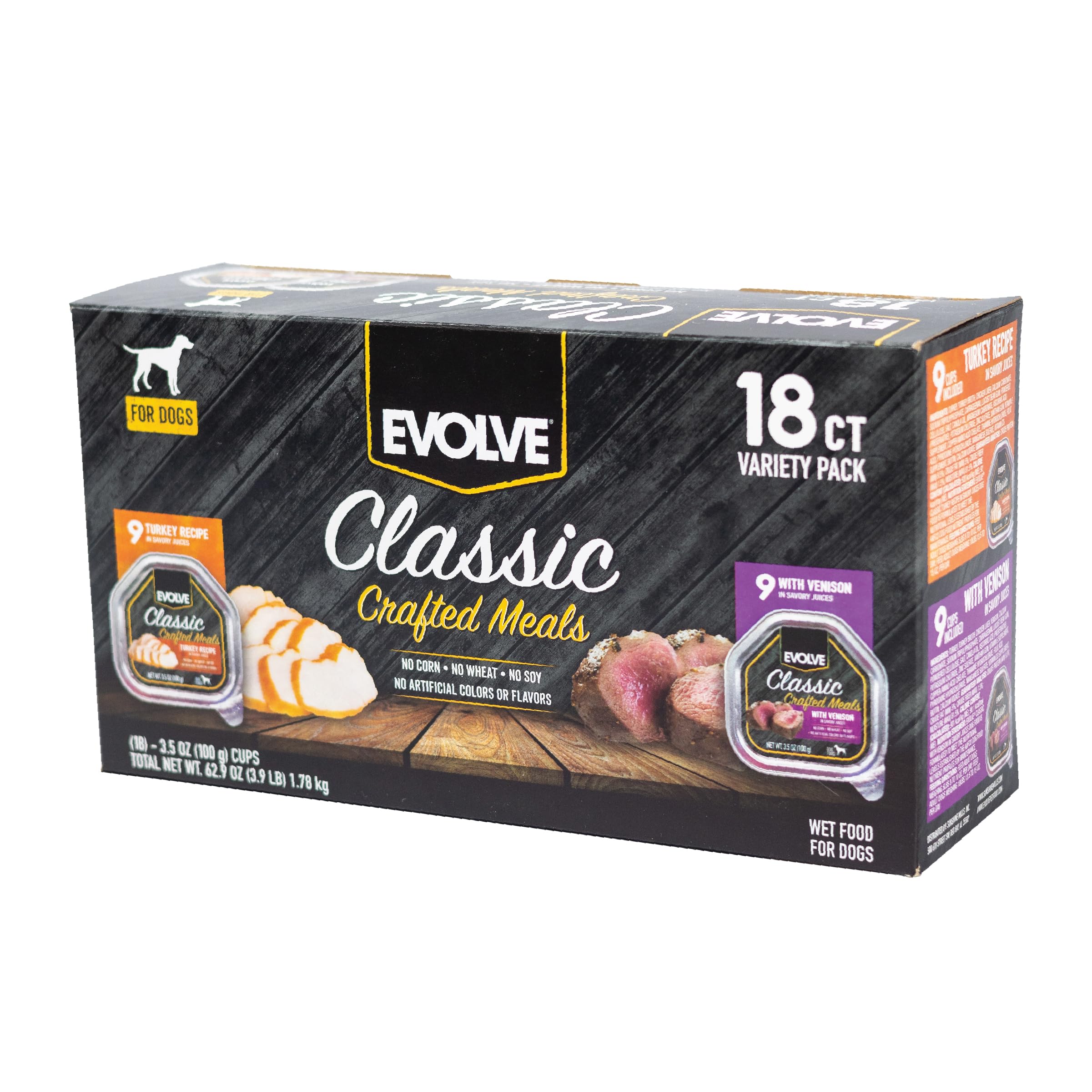 Amazon.com: Evolve Classic Crafted Meals Variety Pack Turkey