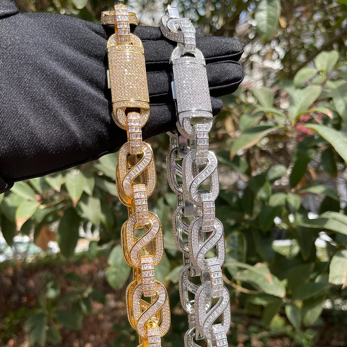 Amazon.com: Iced Out Choker Luxury Design 20mm Cuban Link Chain