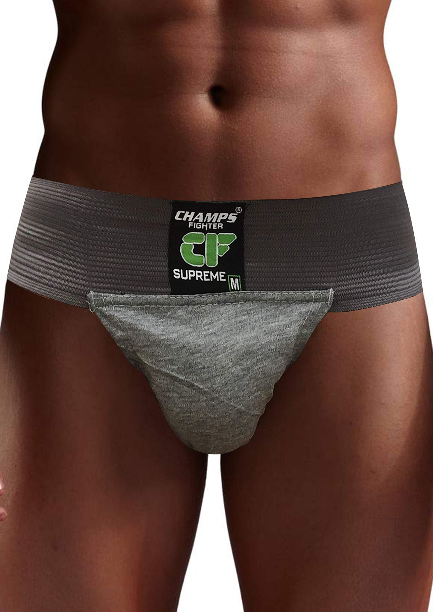Champs Fighter Back Cover Star Gym Cotton Supporter with Cup Pocket Athletic Fit Brief Multi Sports Underwear Outdoor Inner and Wear Soft Underpant (S) (B07G87C72L) Amazon Price History, Amazon Price Tracker