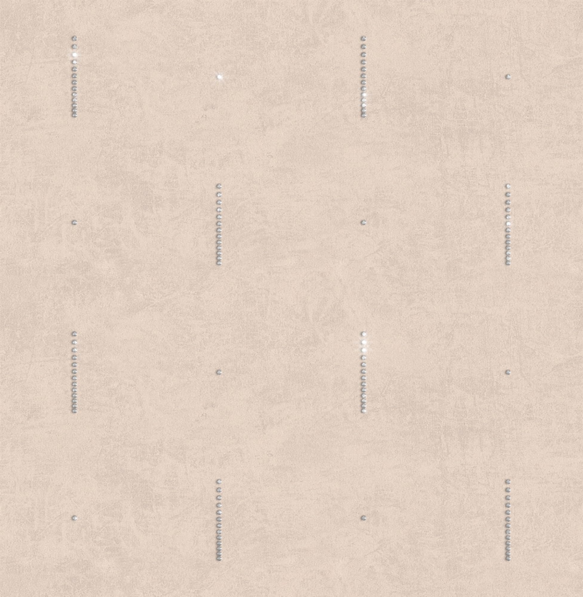 Papier peint non tissé texturé à cristaux diamant couleur beige sable