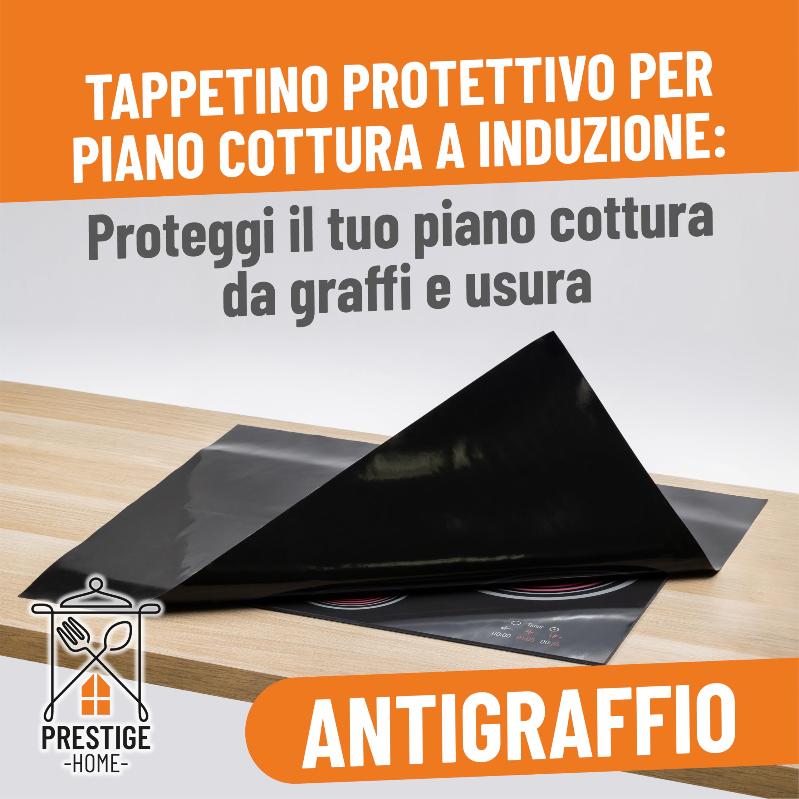 Protezione Piano Induzione, Copri Piano Induzione per Piano Cottura Cucina, Copertura 60 * 50 cm, PH001