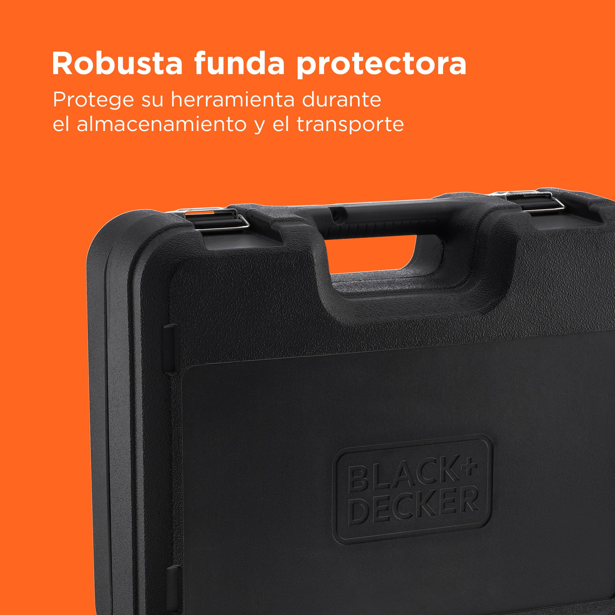BLACK+DECKER Taladro percutor SDS+, motor de 1250W, 3 modos de funcionamiento, fuerza de impacto de 3,5J, incluye brocas y cincel, BEHS03K-QS