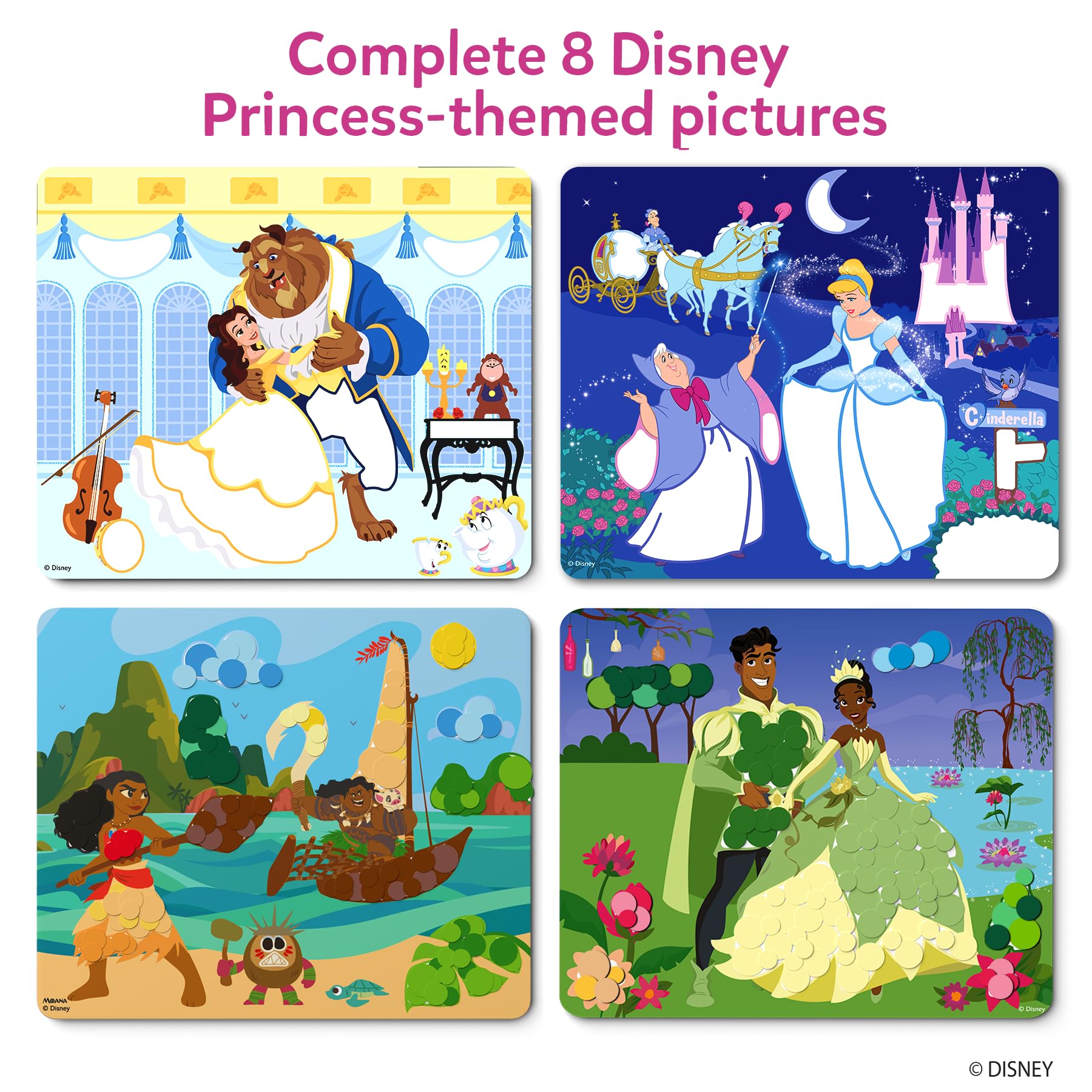 Amazon.com: Skillmatics Dot It Sticker Art - Disney Princess, Mess