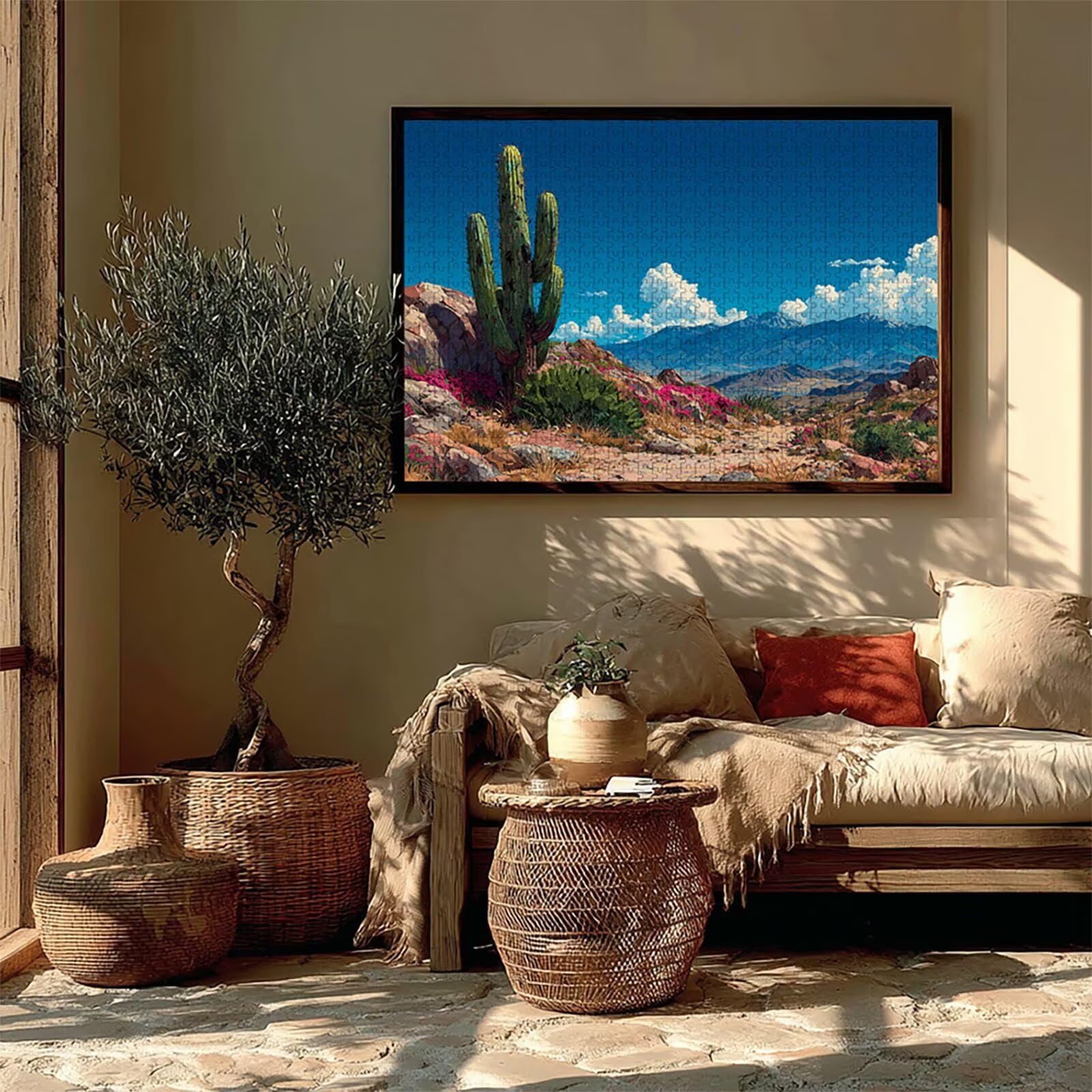 Puzzle Arte con Scatola Pianta, Paesaggio Puzzle Legno 6000 Pezzi Adulti 179x105cm, Attività di Intrattenimento ad Alta Difficoltà, DIY Classici Gioco, Jigsaw Per Tutta La Famiglia, Regalo, 8-4501